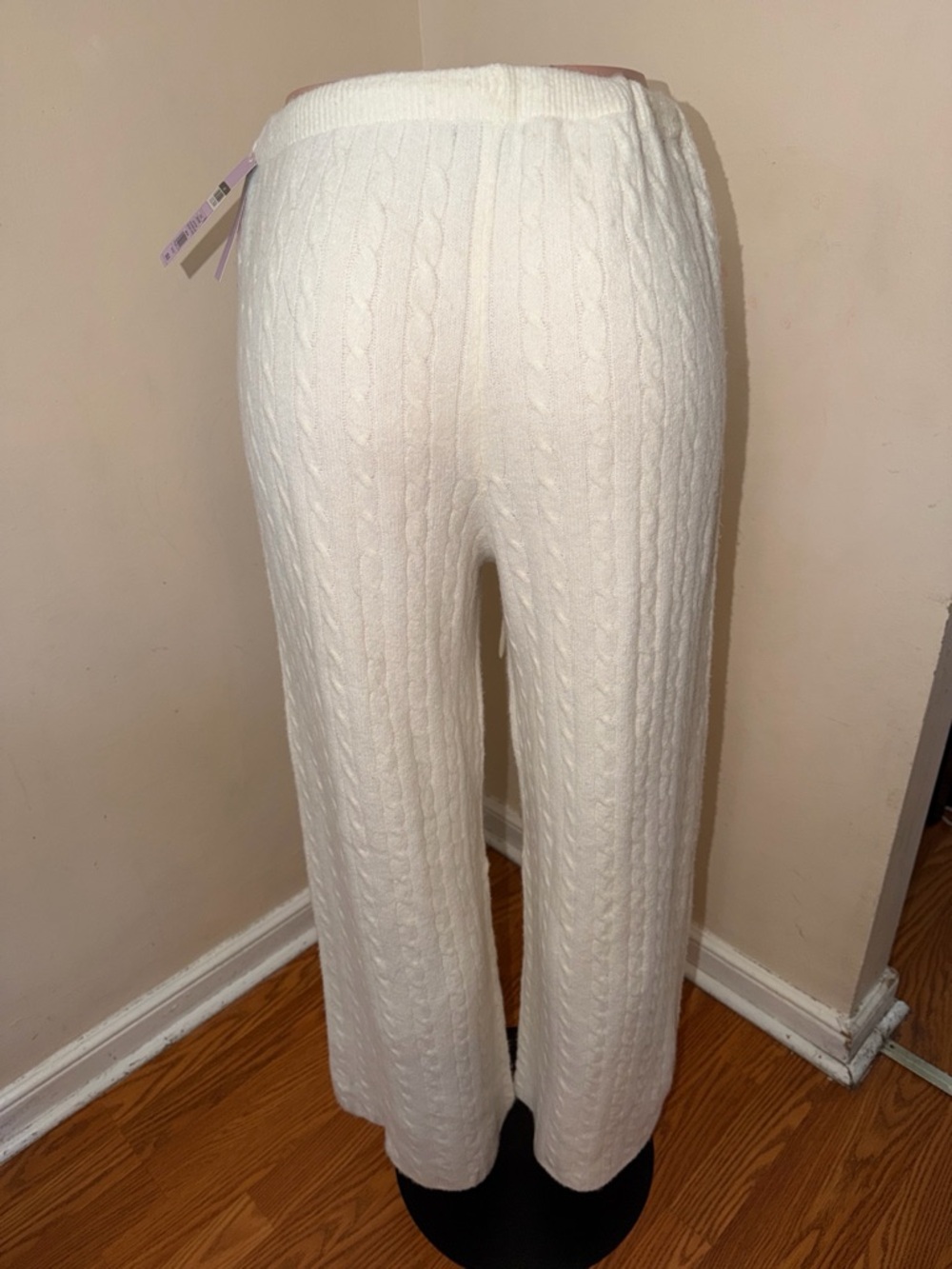 wild fable Cream Cable Knit Drawstring Pants - Picture 2 of 5